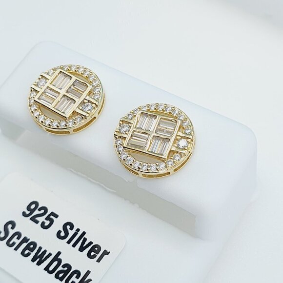 925 Sterling Silver Cubic Zirconia Earrings, U19254786 - Picture 2 of 10